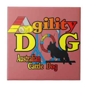 Australian Cattle Dog Agility Tile