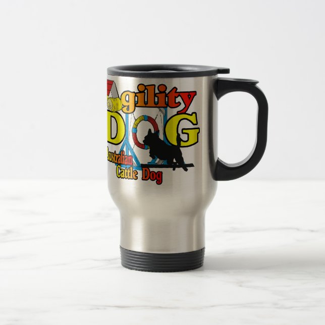 Australian Cattle Dog Agility Travel Mug (Right)