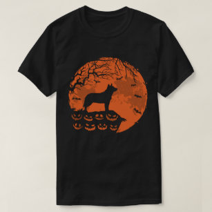  Australian Cattle Dog And Moon Halloween Costume  T-Shirt