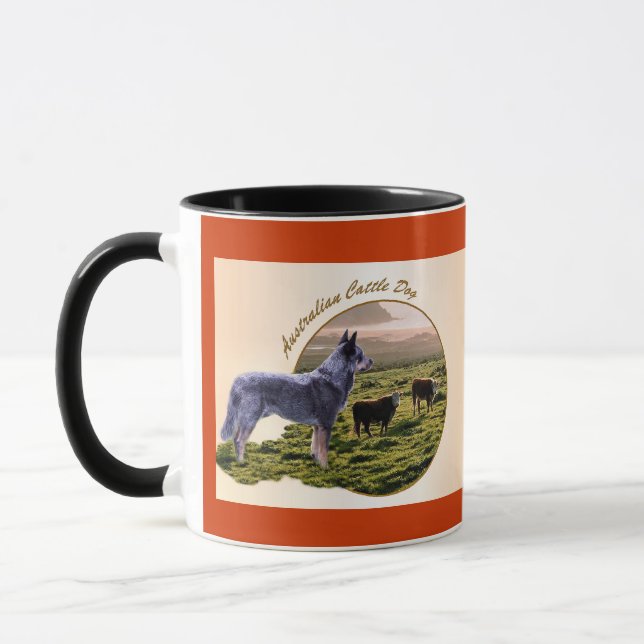 Australian Cattle Dog Art Mug (Left)