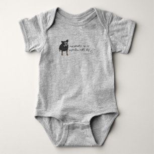 australian cattle dog baby bodysuit