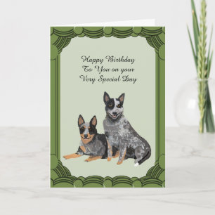 Australian Cattle Dog Birthday Cards
