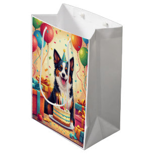 Australian Cattle Dog Birthday Celebration Medium Gift Bag