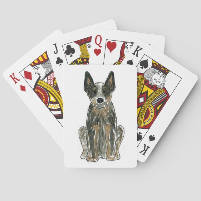 Australian Cattle Dog Blue Heeler Playing Cards (Back)