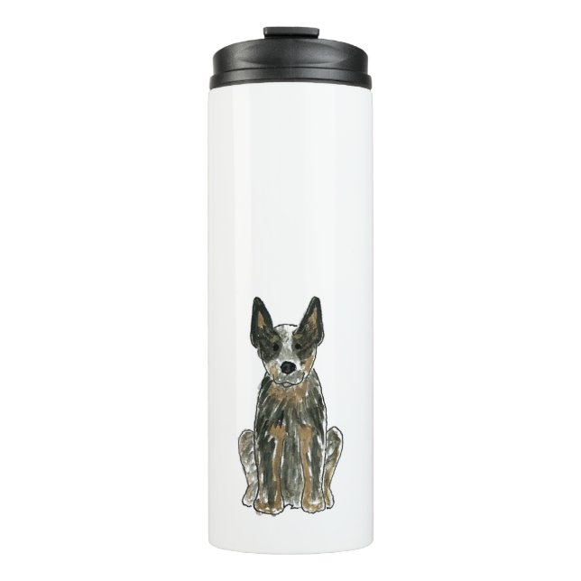 Australian Cattle Dog Blue Heeler Thermal Tumbler (Front)