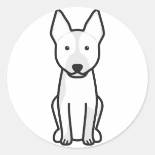 Australian Cattle Dog Cartoon Classic Round Sticker