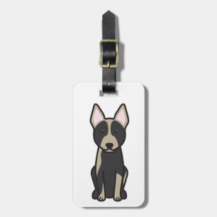 Australian Cattle Dog Cartoon Luggage Tag