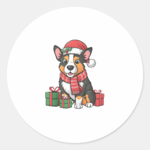 Australian Cattle Dog Christmas Parties Holiday Sa Classic Round Sticker