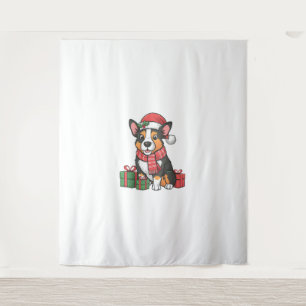 Australian Cattle Dog Christmas Parties Holiday Sa Tapestry