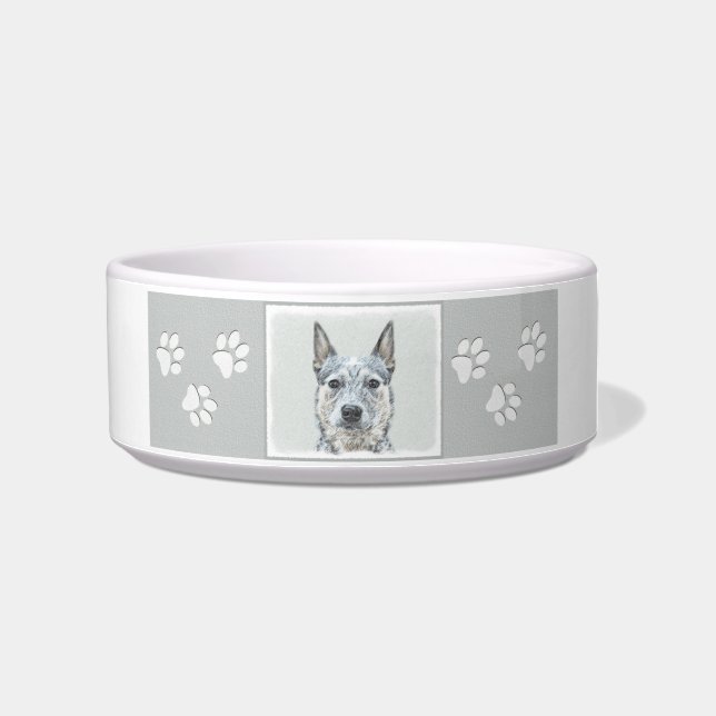 Australian Cattle Dog - Cute Original Dog Art Bowl (Right)
