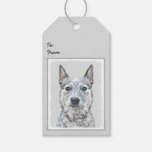 Australian Cattle Dog - Cute Original Dog Art Gift Tags