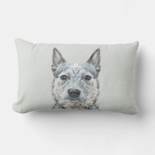 Australian Cattle Dog - Cute Original Dog Art Lumbar Cushion