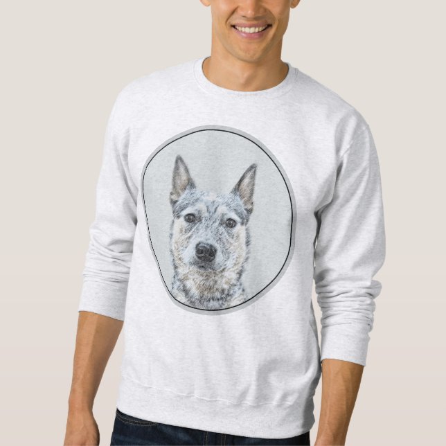 Australian Cattle Dog - Cute Original Dog Art Sweatshirt (Front)