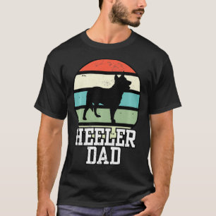 Australian Cattle Dog Dad I Retro Blue Heeler Dad  T-Shirt