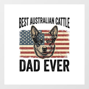 Australian Cattle Dog Dad Patriotic Vintage Shirt 