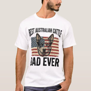 Australian Cattle Dog Dad Patriotic Vintage Shirt