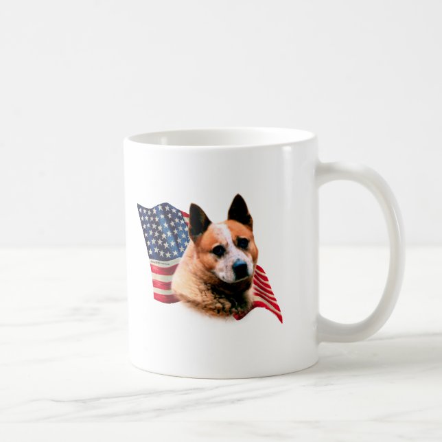 Australian Cattle Dog Flag Coffee Mug (Right)