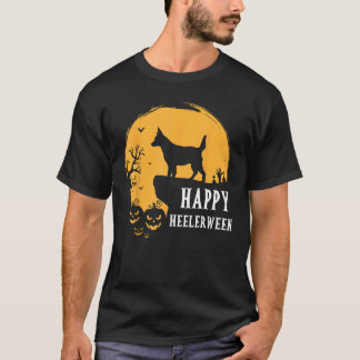 Australian Cattle Dog Full Moon Red Blue Heeler Ha T-Shirt