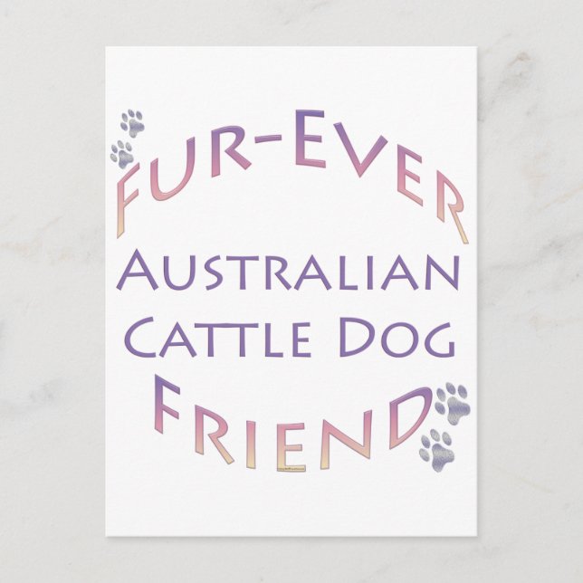 Australian Cattle Dog Furever Postcard (Front)