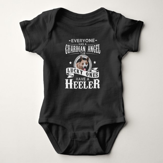 Australian Cattle Dog  Gift Funny Baby Bodysuit (Front)