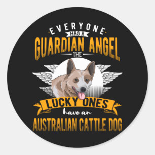 Australian Cattle Dog Heeler Gift Idea Classic Round Sticker