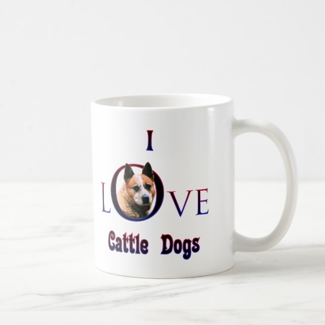Australian Cattle Dog I Love Coffee Mug (Right)