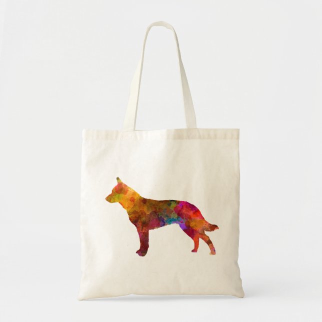 Australian Cattle Dog in watercolor Tote Bag (Front)