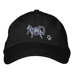 Australian Cattle Dog Initials Embroidered Hat