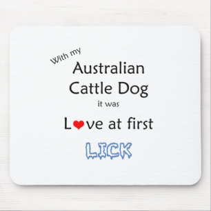 Australian Cattle Dog Lick Design Mouse Pad