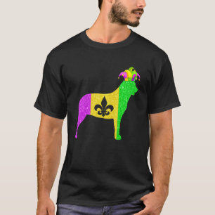 Australian Cattle Dog Lover Mardi Gras Carnival Pa T-Shirt