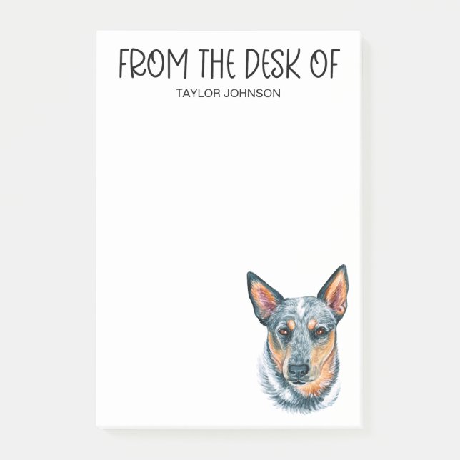 Australian Cattle Dog Lover Post-it Notes (Front)