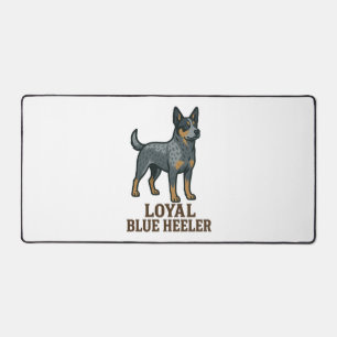 Australian Cattle Dog Loyal Blue Heeler Desk Mat