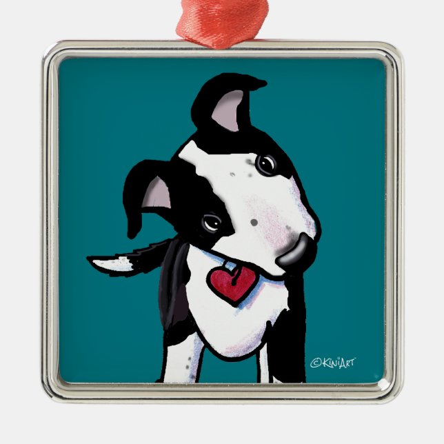 Australian Cattle Dog Metal Tree Decoration (Front)