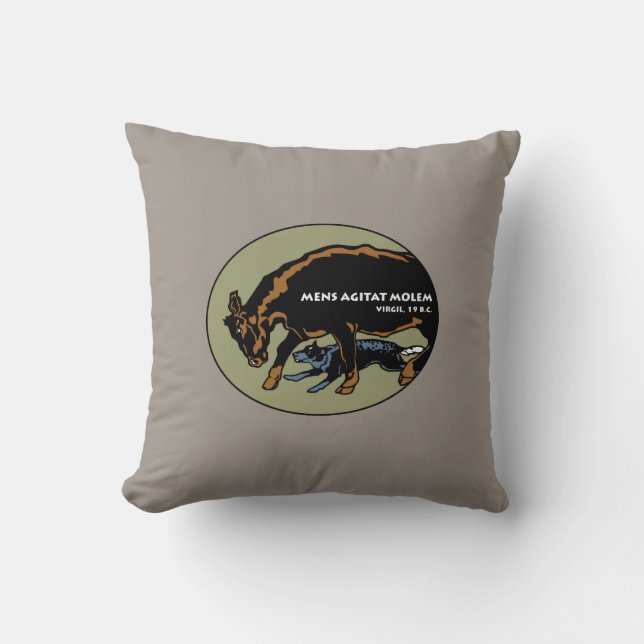 Australian Cattle Dog - Mind Moves Matter Cushion (Front)