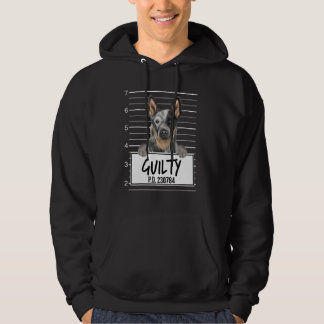 Australian Cattle Dog Mugshot Guilty Dog Hoodie