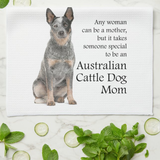 Australian Cattle Dog Mum Kitchen Towel (Folded)