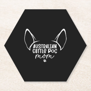 Australian Cattle Dog Mum Paper Coaster