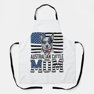 Australian Cattle Dog Mum Patriotic Vintage Shirt_ Apron
