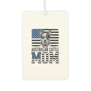 Australian Cattle Dog Mum Patriotic Vintage Shirt_ Car Air Freshener