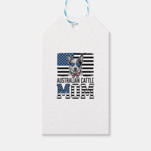Australian Cattle Dog Mum Patriotic Vintage Shirt_ Gift Tags