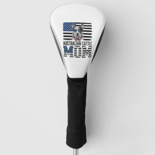 Australian Cattle Dog Mum Patriotic Vintage Shirt_ Golf Head Cover