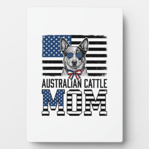 Australian Cattle Dog Mum Patriotic Vintage Shirt_ Plaque
