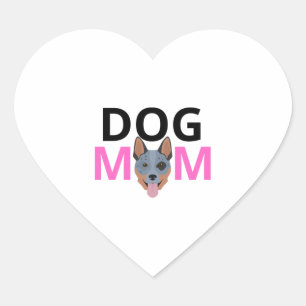 Australian cattle dog mum Premium 1 Heart Sticker