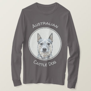 Australian Cattle Dog Painting - Cute Original Art T-Shirt