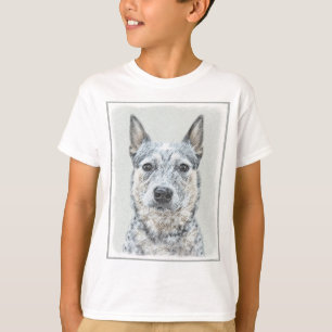 Australian Cattle Dog Painting - Cute Original Art T-Shirt