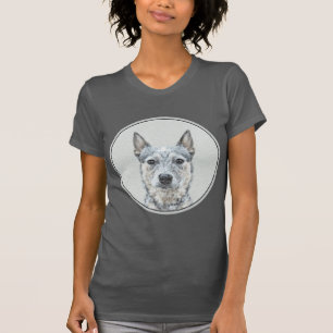 Australian Cattle Dog Painting - Cute Original Art T-Shirt