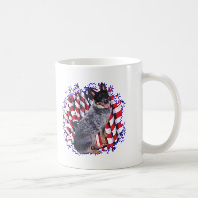 Australian Cattle Dog Patriot Coffee Mug (Right)