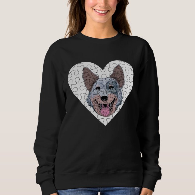 Australian Cattle Dog Puzzle Sweatshirt (Front)