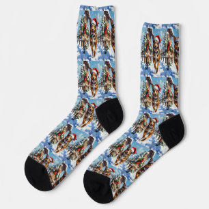 Australian Cattle Dog Red Heeler Christmas Socks