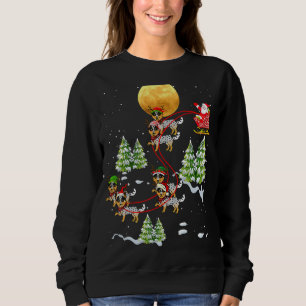Australian Cattle Dog Reindeer Christmas Riding Sa Sweatshirt